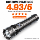 IRONCLAD X1 XL Ultra LED flashlight with 4.93 out of 5 customer rating based on 15 product reviews