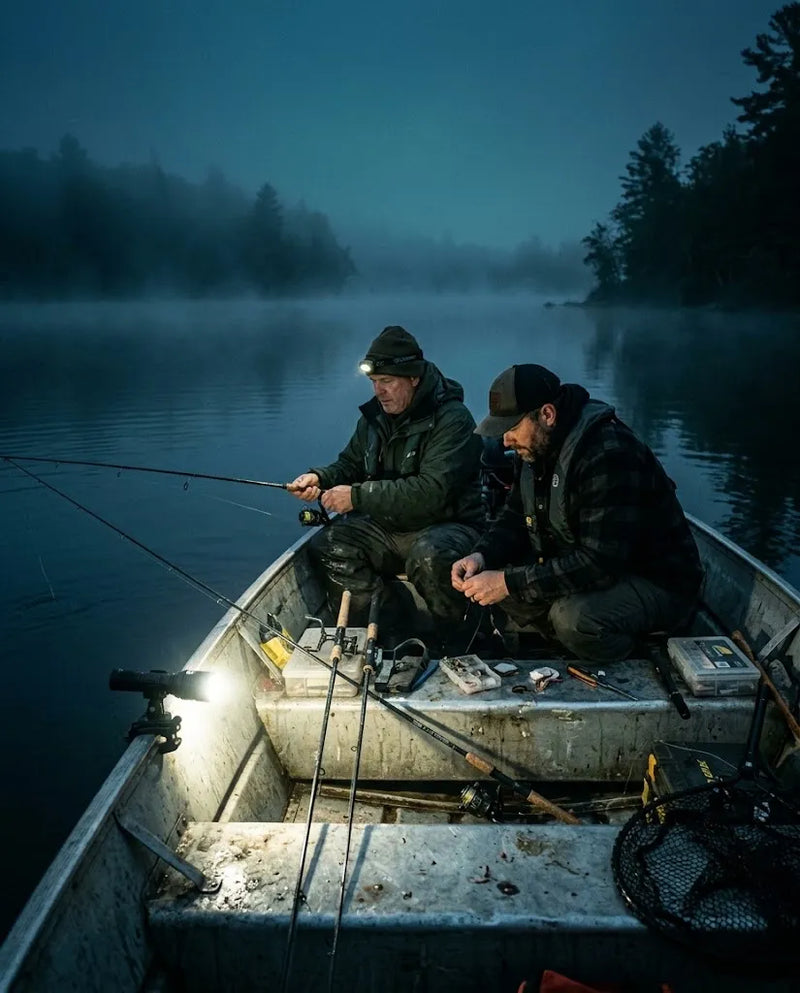 Fishing after dark