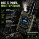 Echolink rugged two-way radio 4G LTE with integrated tactical flashlight, built-in power bank, waterproof drop-resistant and impact-resistant construction