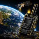 Echolink tactical two-way radio 4G LTE with satellite connectivity and global coverage view from space