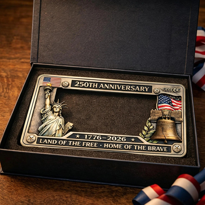 America 250th Anniversary License Plate Frame — product photo 1