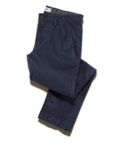 Folded Castleton chinos showing the waistband and legs