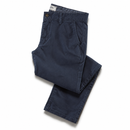 Folded dark Castleton stretch chinos on a white background