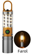 GlowHook X10 — Multifunction Outdoor Flashlight & Camping Lantern with Ambient Light and Hanging Hook
