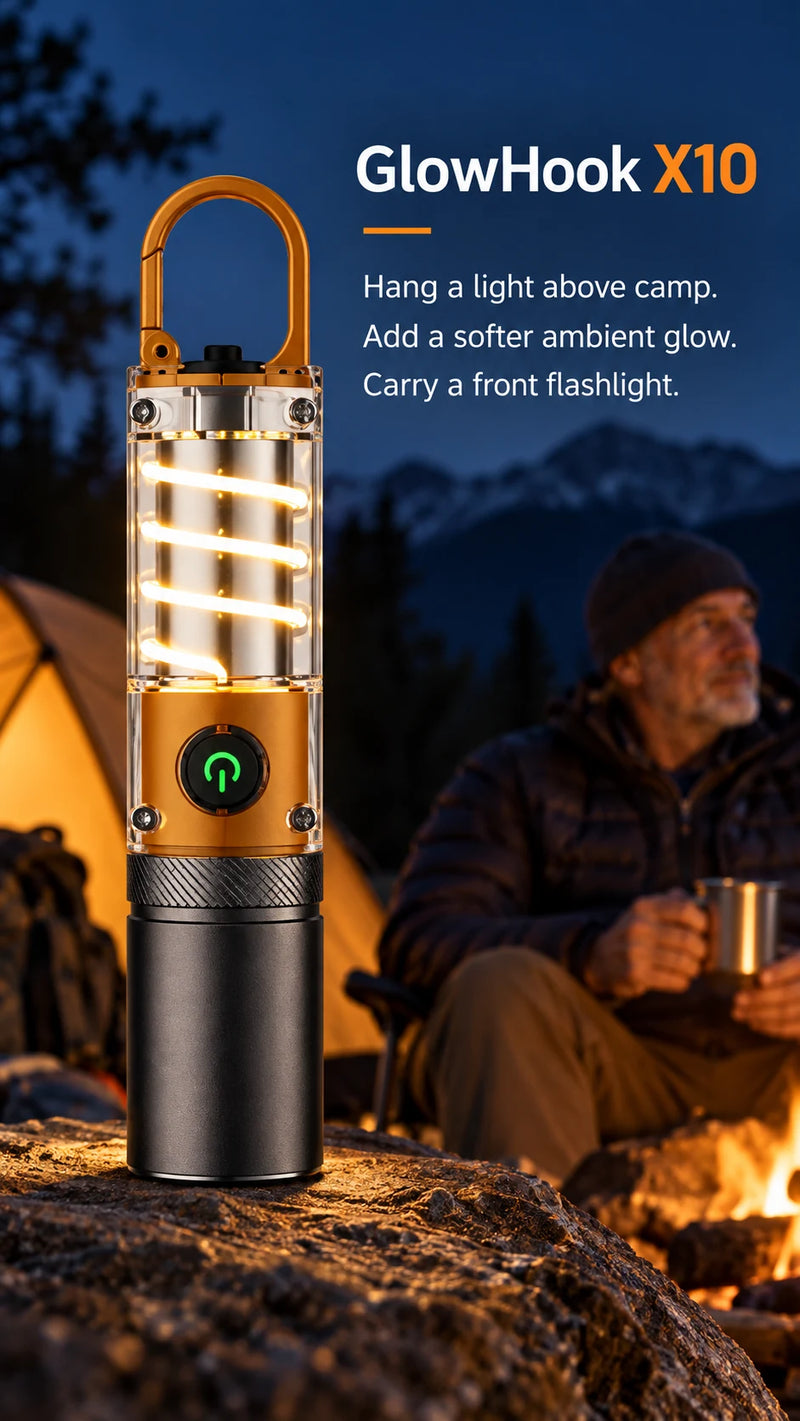 GlowHook X10 — useful features, illustrative photo