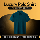 Teal Luxury Polo Shirt promotional banner