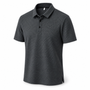 Dark short-sleeve Luxury Polo Shirt on a white background