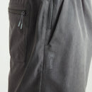 Close-up of the Serrano shorts' zippered side pocket