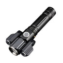 Angled view of the black Titanium TriFocus flashlight