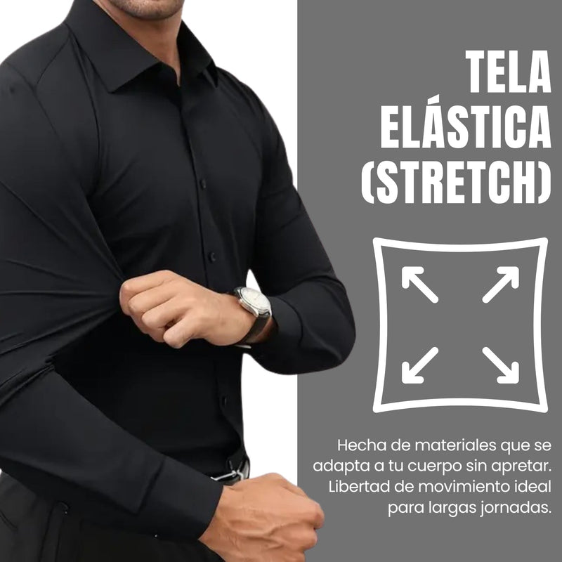 Long-Sleeve Stretch Shirt — product photo 1