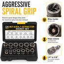 14-Piece Nut Extractor Socket Set — product photo 1