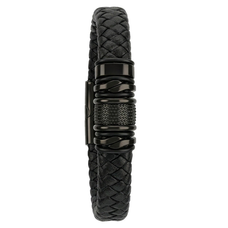 Personalized Black Stainless Steel Bracelet — product photo 1