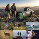 UltraZoom Monocular use cases: hiking, birdwatching, wildlife, sports events and concerts